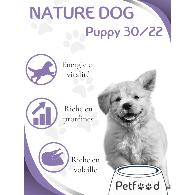 Croquettes Puppy 30/22 Nature Dog 15kg