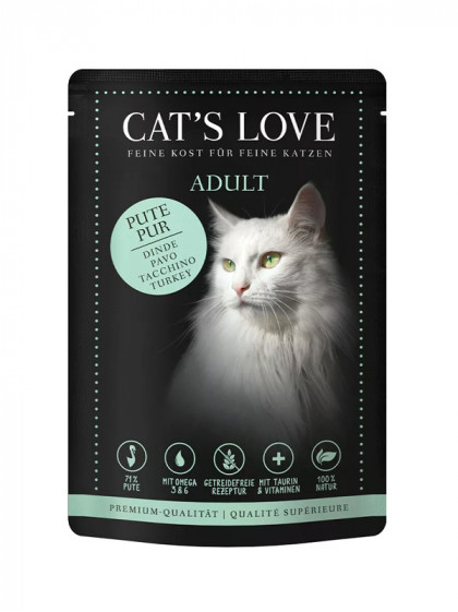 Gelée pour chat adulte saumon pur Cat's Love