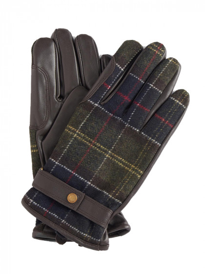 Gants motif Tartan Newbrough Barbour