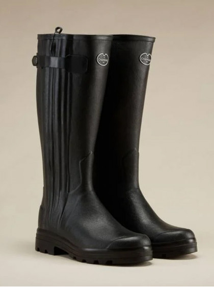 Bottes Chasseur doublées en cuir homme noir Le Chameau