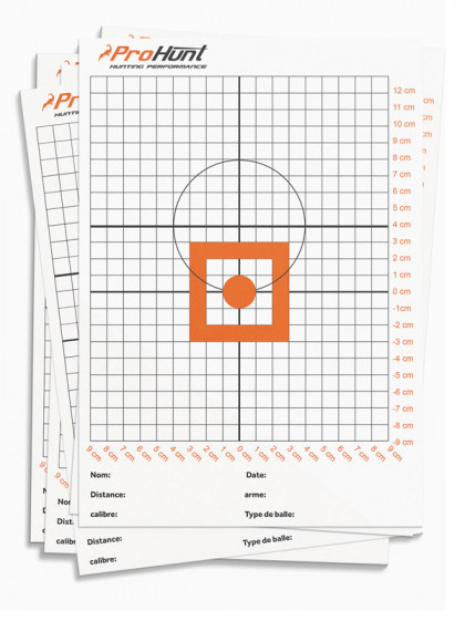Cibles de réglage 100m x100 pièces ProHunt