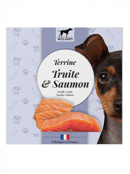 Terrine pour chat truite/poivron 80g William's