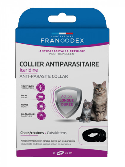 Collier antiparasitaire Icaridine chat Francodex