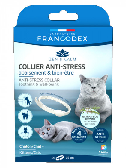 Collier anti-stress chaton et chat Francodex