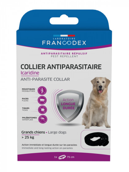 Collier antiparasitaire Icaridine grand chien Francodex