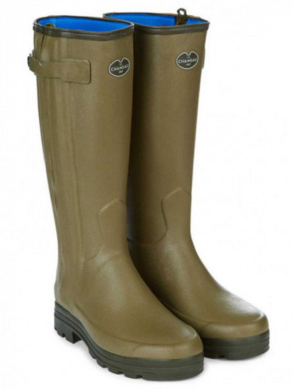 Bottes Chasseur doublées en néoprène homme vert vierzon Le Chameau