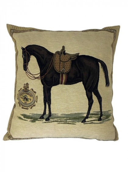 Coussin cheval gris Lovergreen