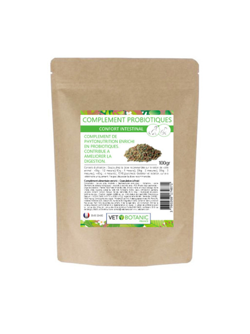 Complément probiotiques pour chat et chien 100g Vet Botanic